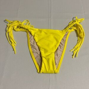 PILYQ Women's Sunshine Mila Tie Teeny Bikini Bottom Size M